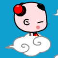 qq群表情:童子-飘过