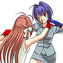 qq表情图片两个MM相互PK