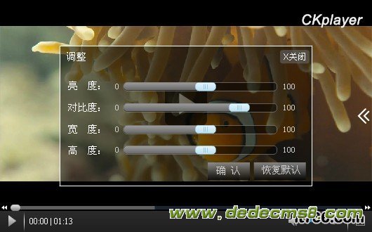 ckplayer6.1网页视频播放器详细介绍