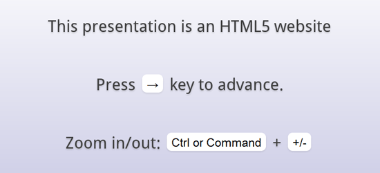 HTML5 presentation